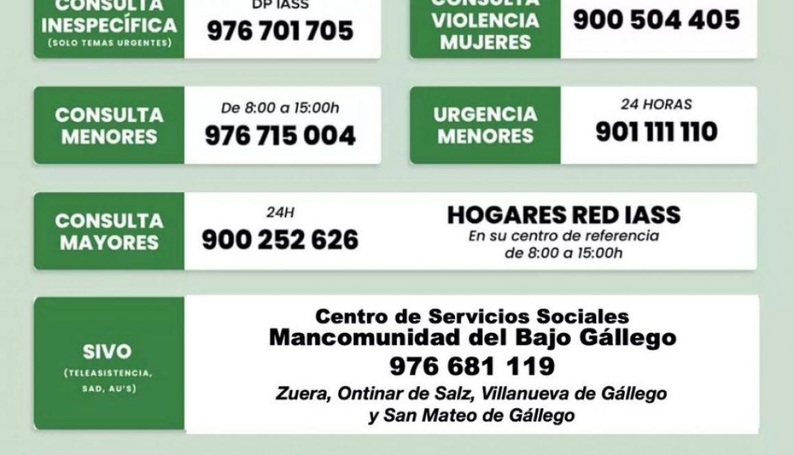 INFORMACION SOCIOSANITARIA